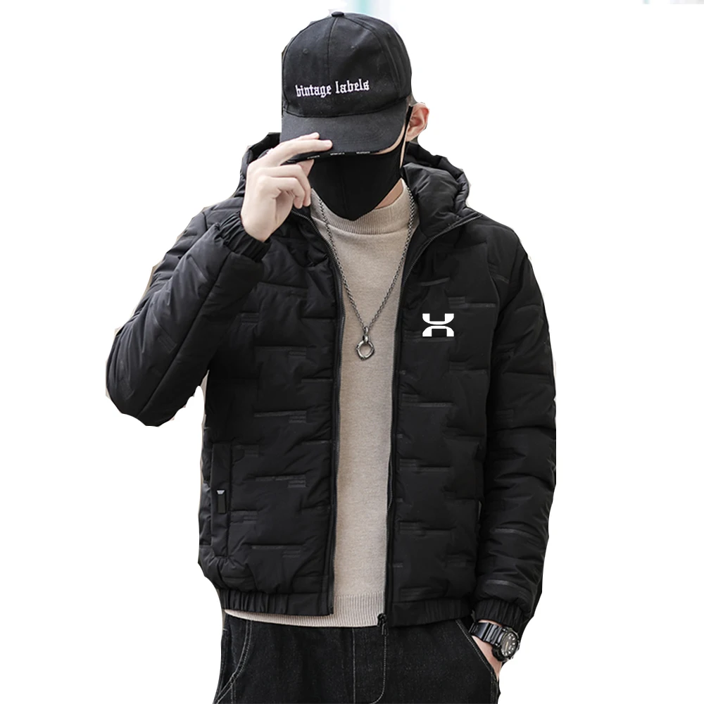 Fashionable new down jacket fashionable jacket youth plus size down jacket casual sports jacket men\'s winter hooded jacket