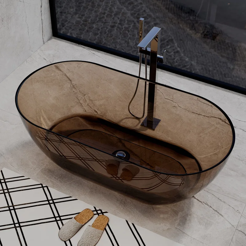 

*a* Best-Selling Vanstar Model 8810 Transparent Resin Freestanding Bathtub for Hotels , Apartment, Shower Room