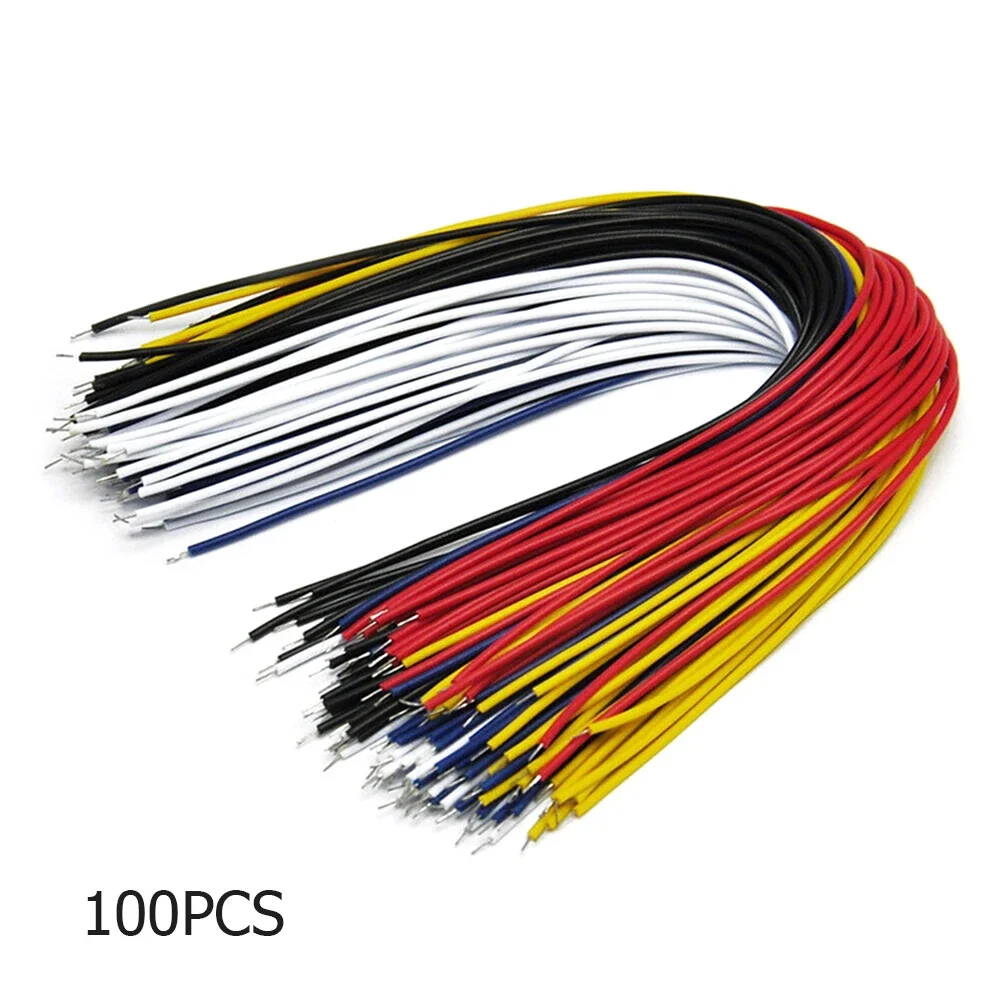 100PCS/Set Tin-Plated Breadboard PCB Solder Cable 26AWG 20cm Fly Jumper Wire Cable Tin Conductor Wires 1007-26AWG Connector Wire