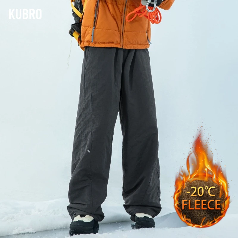 

Мужские зимние плиссированные хлопковые брюки с разрезом, мужская одежда, плотные и теплые повседневные длинные брюки, красивая универсальная модная мужская одежда