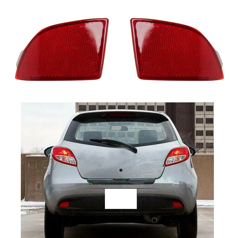 

NEW-Car Rear Bumper Reflector Lamp Tail Fog Light For Mazda 2 Demio 2007-2016 Accessories