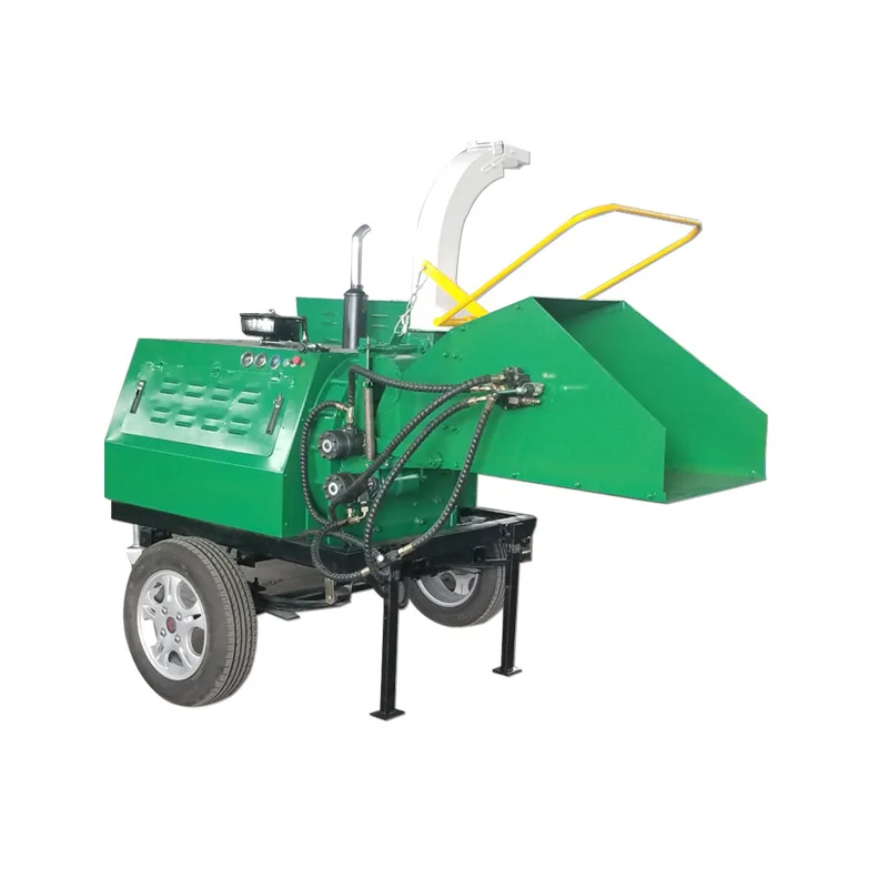 

2025 Garden tree chipper - Wood crushing and shredding integrated machine - Flowing rough wood crusher - Mobile tree chipper