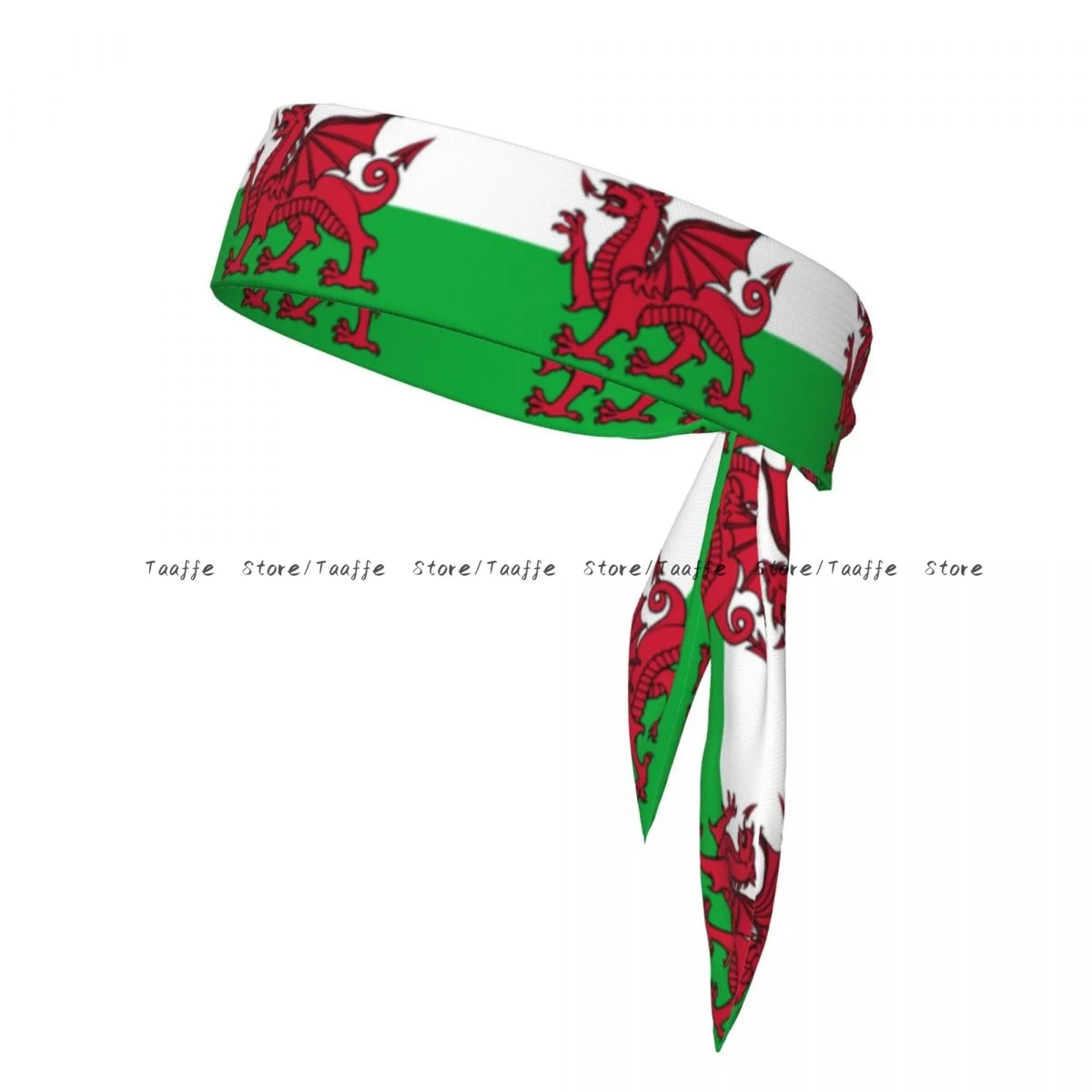 Sports Headband Head Tie Flag Of Wales Bandana Sweatbands Yoga Tennis Headwrap for adult