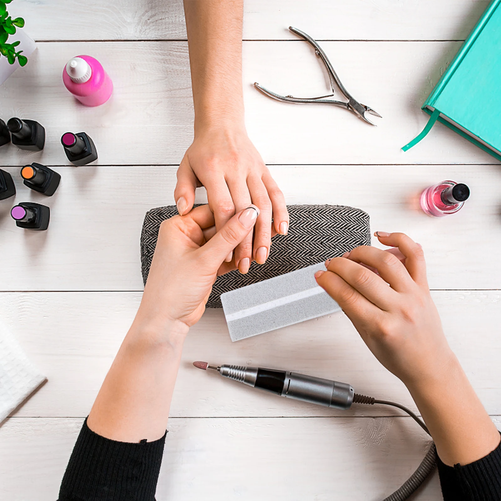 

40 шт., губчатые пилочки для ногтей, высококачественный шлифовальный блок для маникюра для домашнего использования в салоне, экологически чистый инструмент для дизайна ногтей