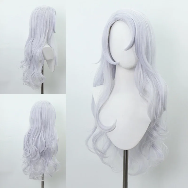 New Anime Wig Female Body Sex Change Long Curly Hair Cosplay Synthetic Wig Headpiece