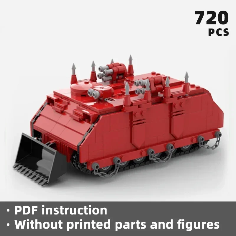 

Moc Building Bricks Military Weapon Model Tank Technology Modular Block Gifts Toys For Children DIY Sets Assembly