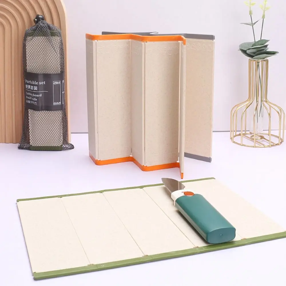 

Portable Odorless Folding Cutting Board Easy to Use Household Kitchen Cutting Board Wheat Straw Chopping Board Travel