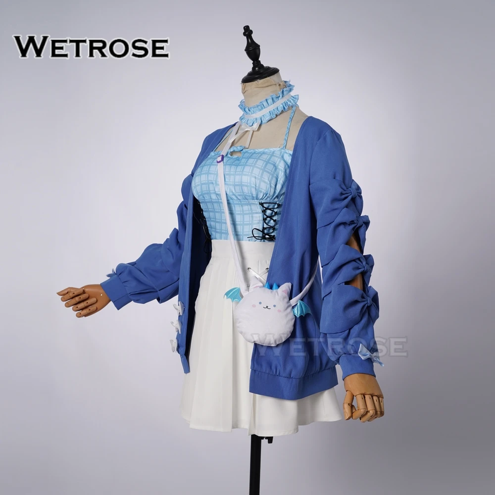 [Wetrose] В наличии Fuwa Fuwa Abyssgard Косплей Костюм Повседневное платье Hololive Holo Vtuber EN Новый наряд Повседневная одежда Пальто Плащ