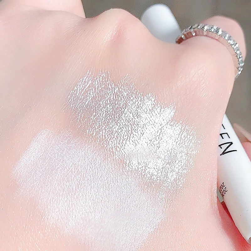 防水防汗アイシャドウペン真珠光沢のあるマットハイライトスティックブライトニングアイコーナー化粧品長持ちするメイクアップ