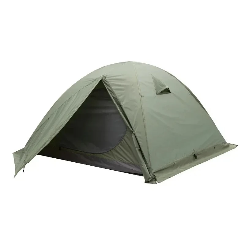 2-3 People Backpacking Tent Outdoor Camping 4 Season Winter Skirt Tent Double Layer Waterproof Hiking Survival
