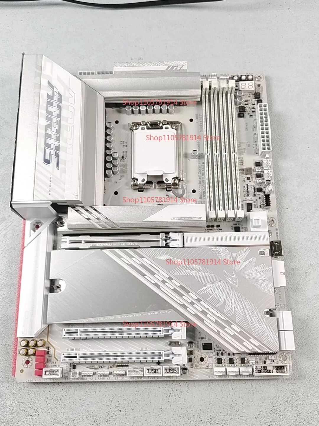 For Gigabyte Z890 AORI ELITE X ICE Main Board LGA1851 White Main Board Support Intel Ultra Series CPU