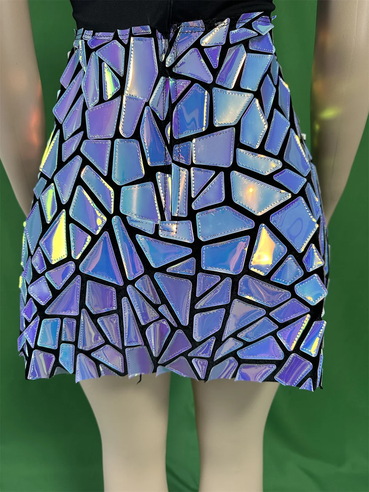 Robe ample à paillettes Laser pour femmes, sans manches, boîte de nuit, paillettes, charmant, accessoires de séance Photo, salle de bal, spectacle Las Vegas habillé