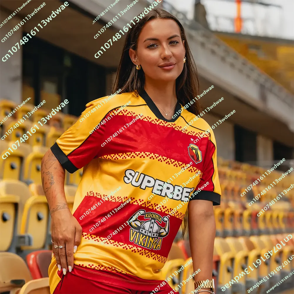 27/26 New Arrivals Poland Jagiellonia Białystok Jersey Quick-Dry Football Mens T-Shirt 3D KID Sports Family Fans Footy Jersey