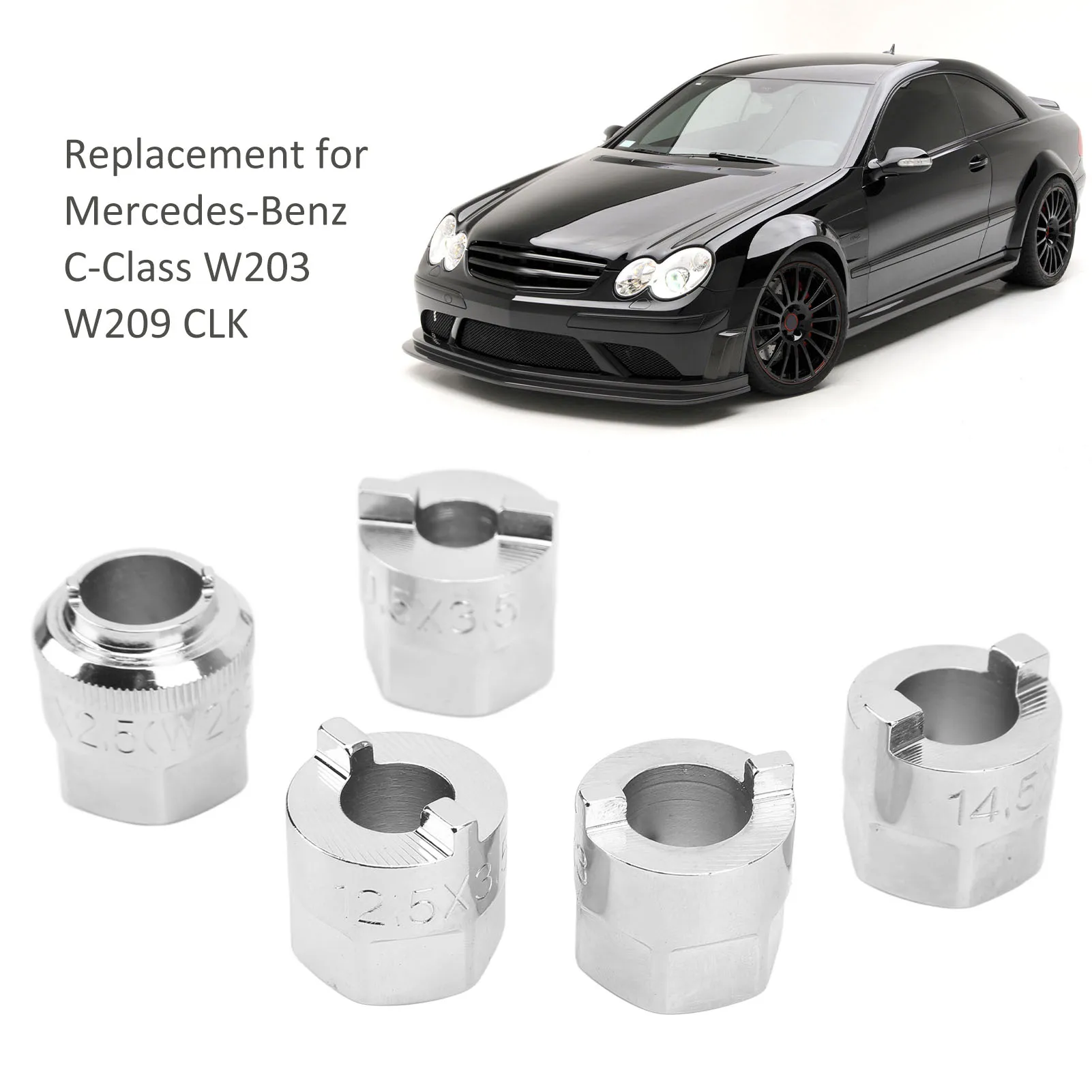 Strut Nut Removal Tool Front Suspension Strut Nut Socket Tool Set Replacement for Mercedes‑Benz C‑Class W203 W209 CLK