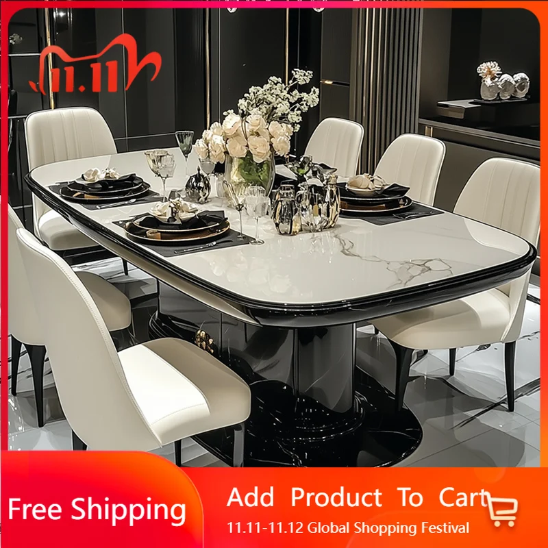 

Luxury Chairs Dining Table Kitchen Restaurant Extending Living Room Dining Table Designer High Console Muebles Home Furniture