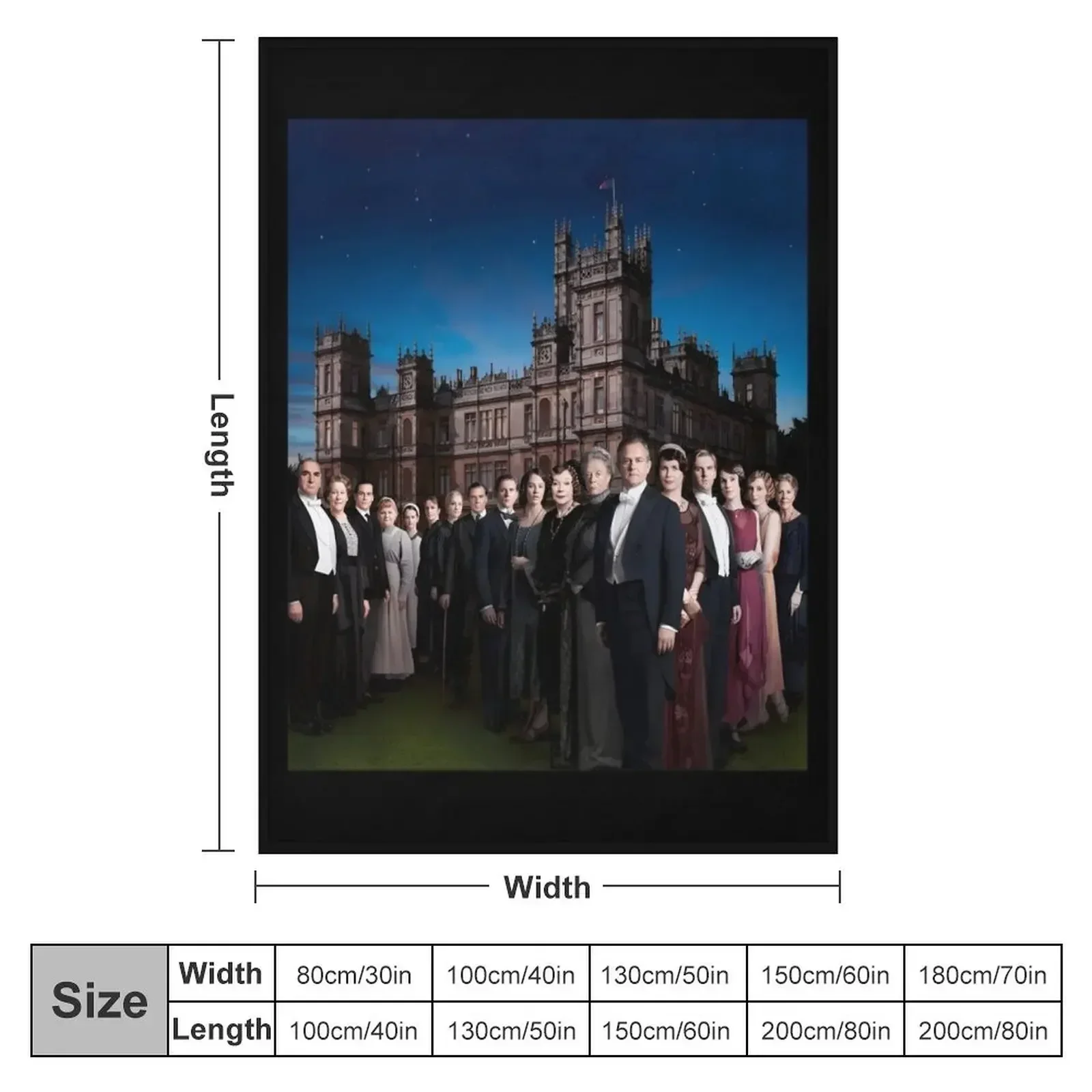 Downton Abbey - Castle Classic Throw Blanket Sofas for winter cosplay anime Blankets