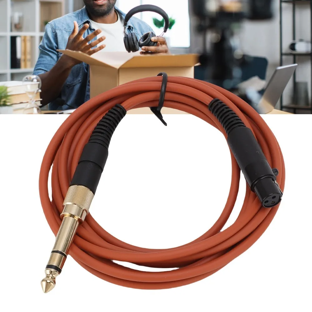MINI 3Pin XLR to 3.5mm/6.35mm Headphones Replacement Cable Earbuds Upgrade Wire for Q701 K712 K702 K240 K240 MK II K141 K171
