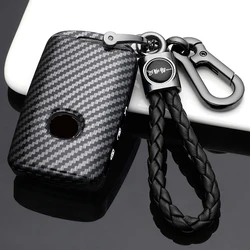 Fashion ABS gel Carbon fiber Car Remote Key Case Cover For Mazda 3 Alexa CX-30 CX30 CX5 CX 5 CX-5 CX8 CX9 CX4 2019 2020 Keychain