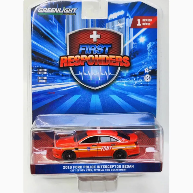 

GreenLight литой под давлением 1:64 2016, Ford Taurus Interceptor, полицейский седан, модель автомобиля из сплава, классический сувенир для взрослых, подарок, статический дисплей