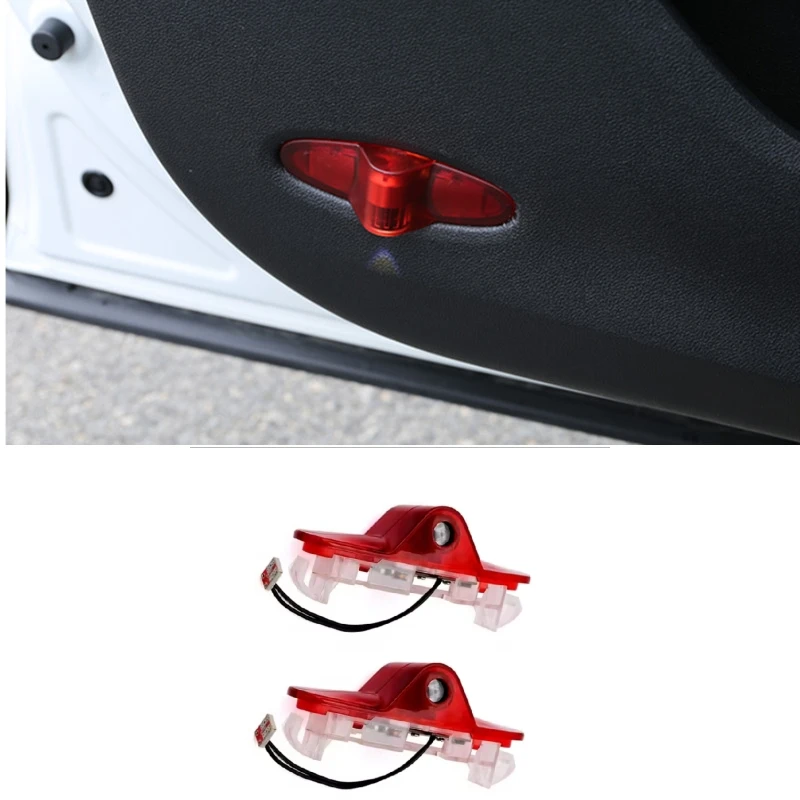 2PCS Universal LED Welcome Door Lights for Renault Laser Projector HD Ghost Shadow 5s Install Puddle Lights 99% Cars Fit