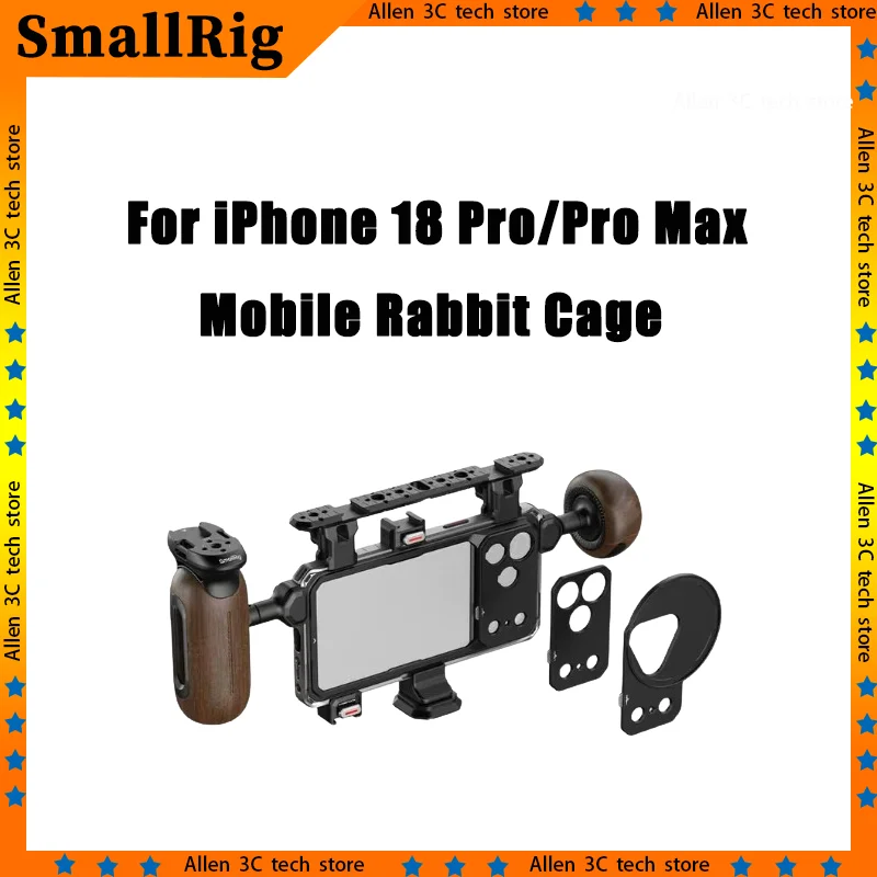 SmallRig For iPhone 18 Pro/Pro Max Mobile Rabbit Cage Dual Handheld Grip 6904 6905 Video Shooting Stabilizer Rig Accessories