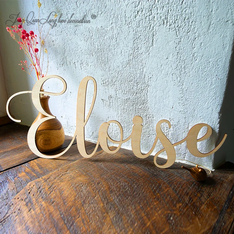 

Custom Personalized wooden name, wall decoration or for a child's room. Birth gift.