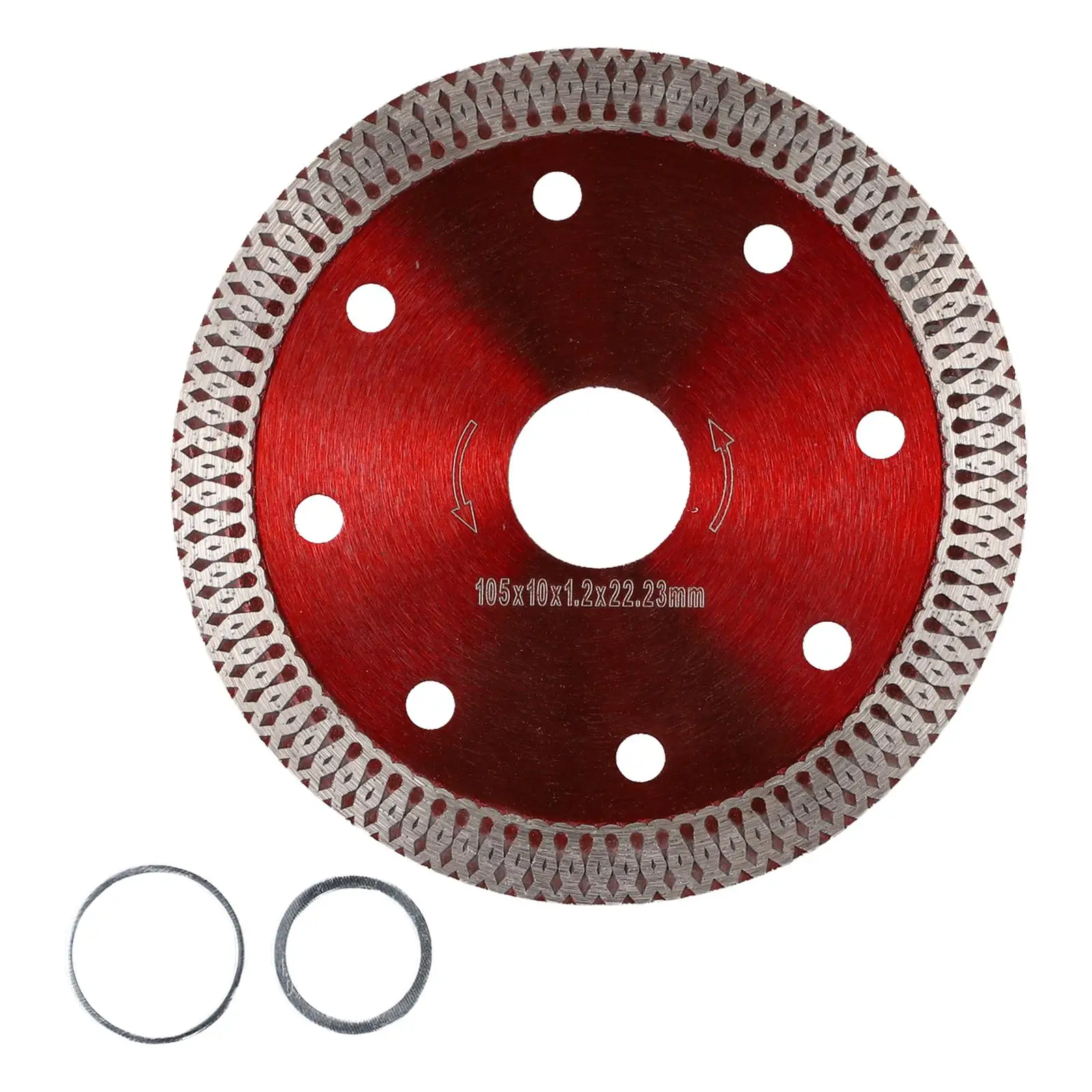 

Durable Diamond Saw Blade 100/115/125mm 10mm Height X Teeth ID 20mm/22.23mm For Granite Marble Tile Ceramic Brick Cutting