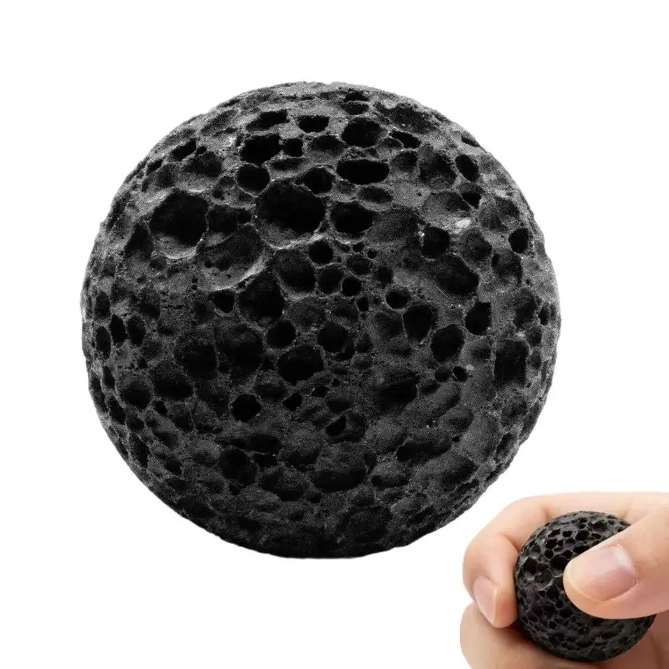 Natural Volcanic Stone Ball Porous Eco-Friendly Aquarium Healing Crystal Spheres Hand Finger Grip Trainer Aromatherapy Diffuse
