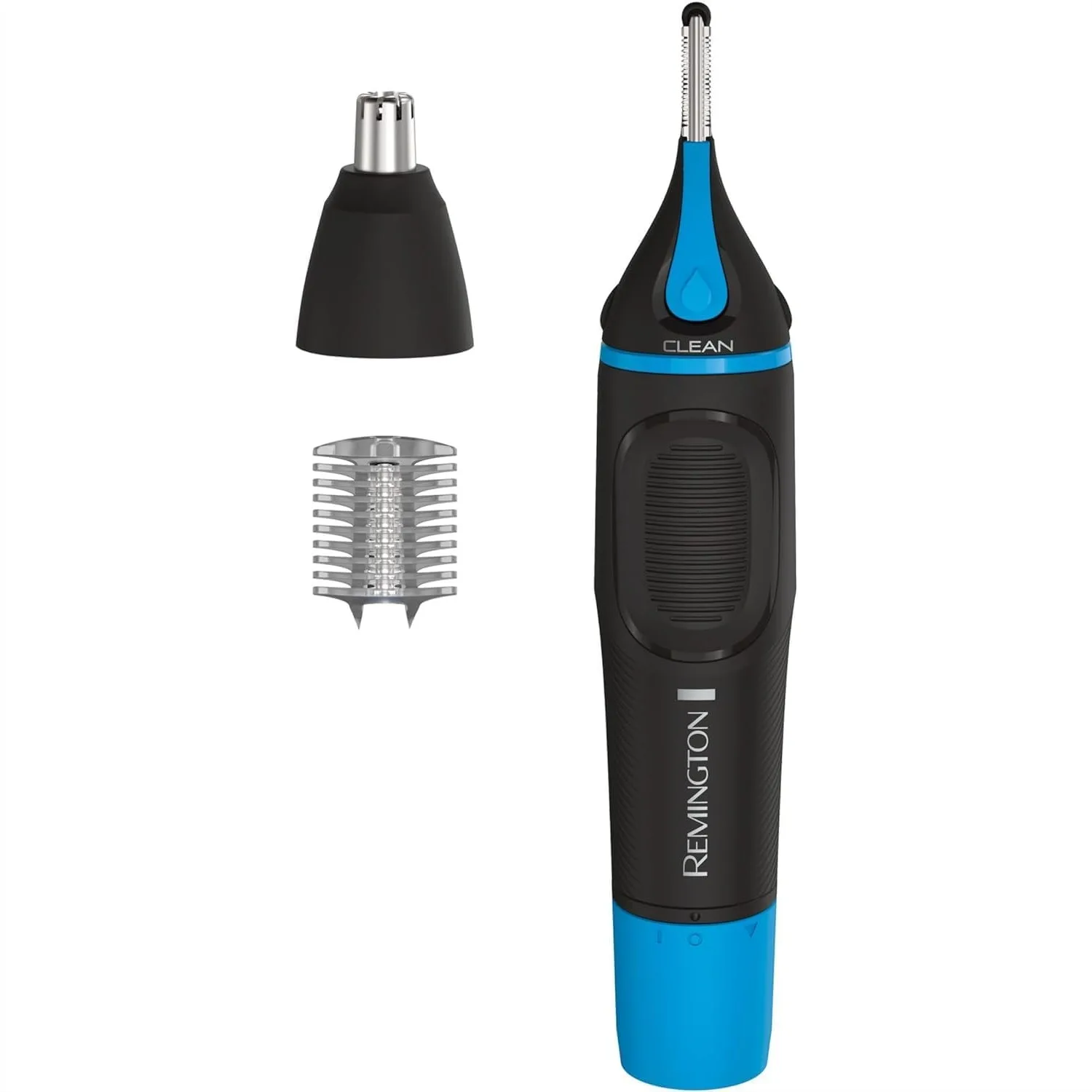 

Nose Ear & Eyebrow Trimmer with Dual Edge Blades, Wet/Dry Groomer, Rotary & Detail Heads, Easy-Clean System for Men