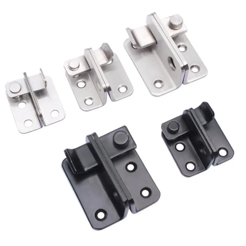 دعامة قفل باب الأمان من الفولاذ المقاوم للصدأ - مزلاج سميك مضاد للسرقة لأبواب المنزل والخزانة، تصميم مقاوم للعبث