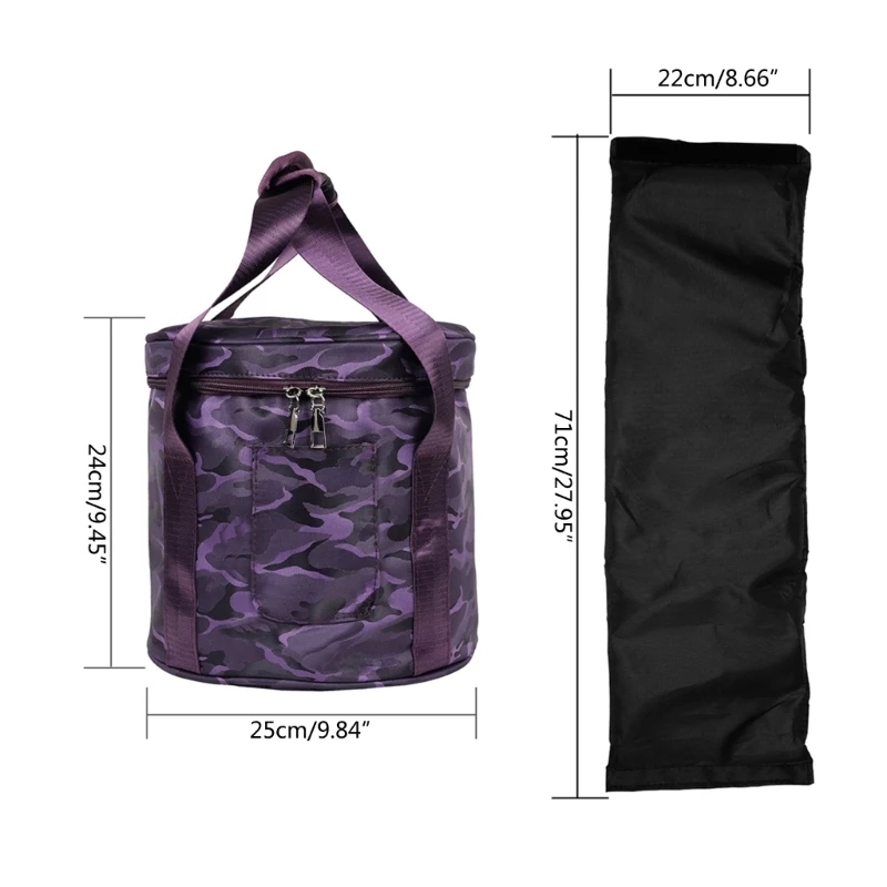 

Thicken Carrying Cases Padded Travelling Bag Yoga Singing Bowl Carriers Bag