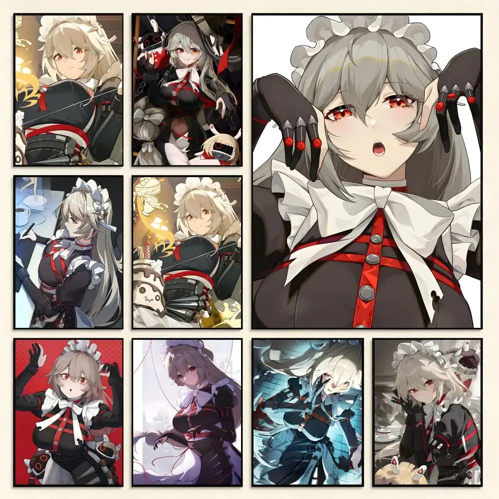 Game Character Z-Zenless Zone Zero Rina Poster Digital Solvent Print Waterproof PP Fade-Resistant Wall Art Room Decor Gift