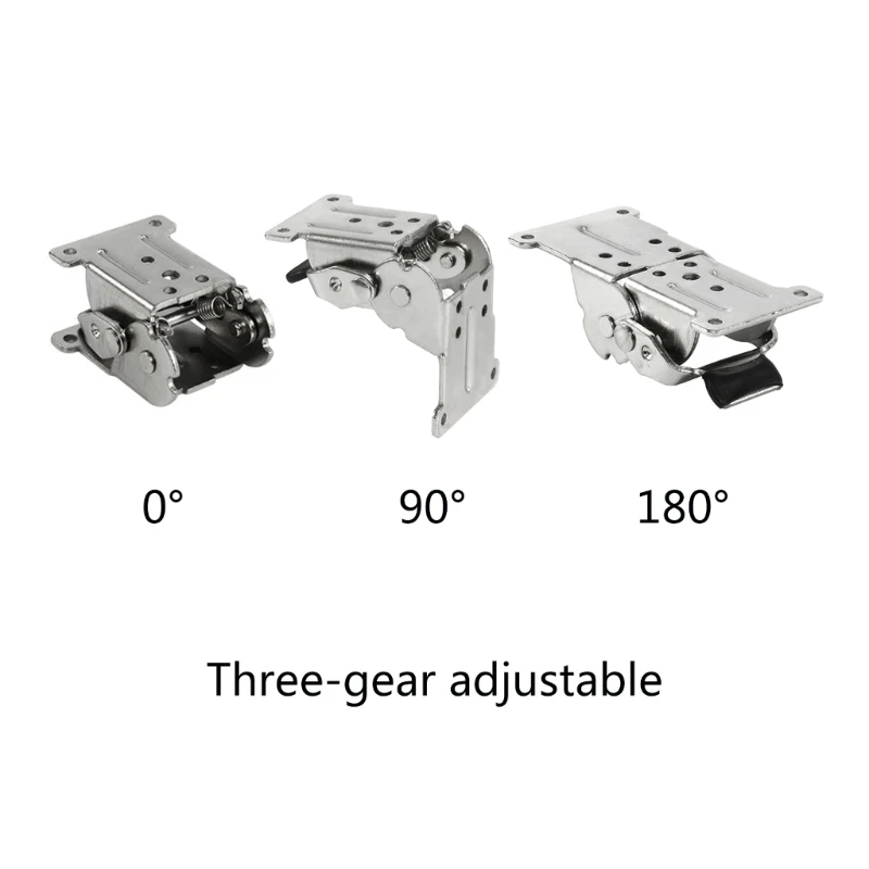 0-90-180 Degree Self-Locking Folding Hinge Lock, Extended Table and Chair Legs,Foldable Support Bracket for Furniture