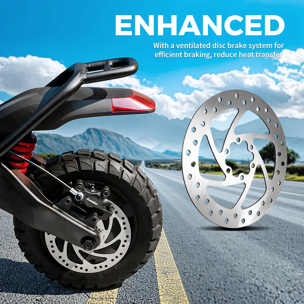 160mm Brake Disc for Dualtron for Kaabo Wolf Warrior X for VSETT 11+ Fit ZERO 11X Electric Scooter 6Hole Brake Rotor Repair Part - view 3