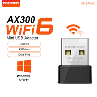 Comfast 300Mbps USB WIFI Adapter 2.4G 802.11AX Network Card AIC8800FC Drive Free Wifi Receiver Dongle Laptop PC For Win7/10/11