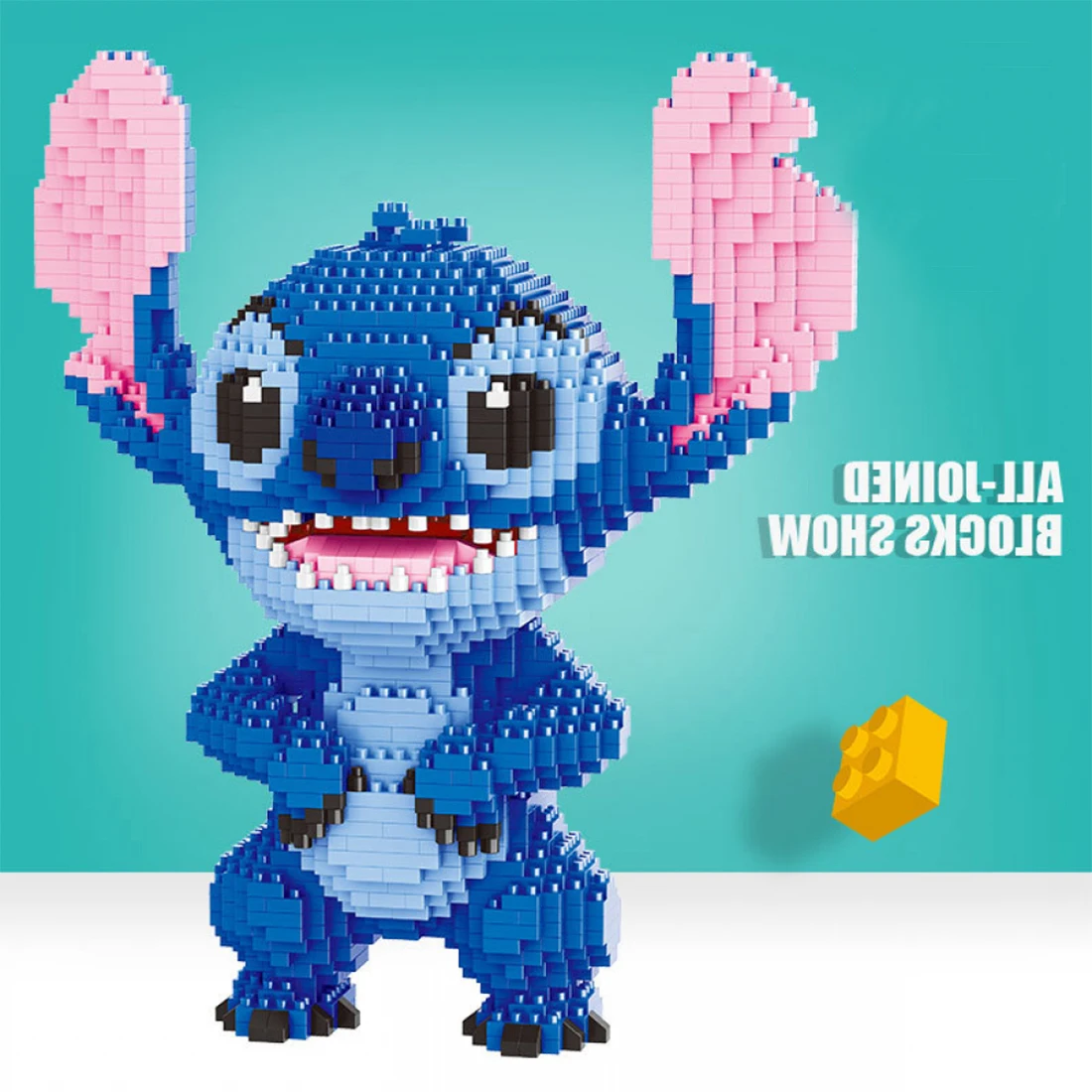 2300 Stücke + Mini Ziegel Spielzeug Stich Diamant Baustein Micro Stitch Disney Nettes 3D Modell Lilo & Stitch für Kinder Nano Block