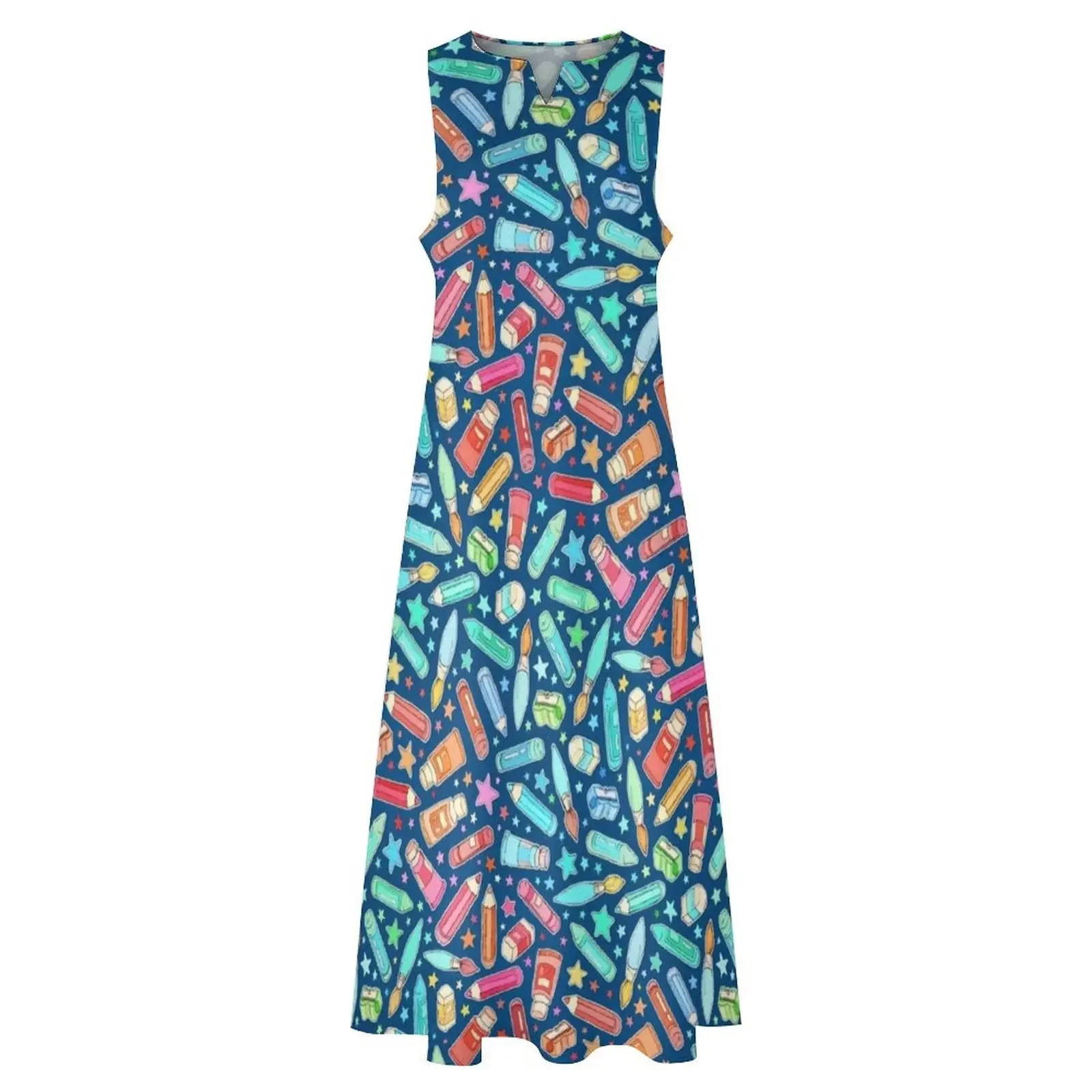 เครื่องเขียนและอุปกรณ์ศิลปะ Rainbow - ชุดเดรสยาวสีน้ำเงินเข้ม ชุดราตรีหรูหรา ชุดเดรสยาวสำหรับงานพรอม ปี 2025