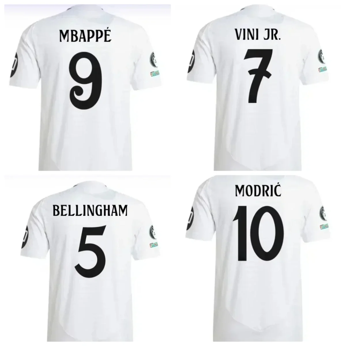 

Summer Madrid Team Uniform Fan Version T-shirt Men and Women Youth Fashion Daily Training Casual Sports Short-sleeved T-shirt