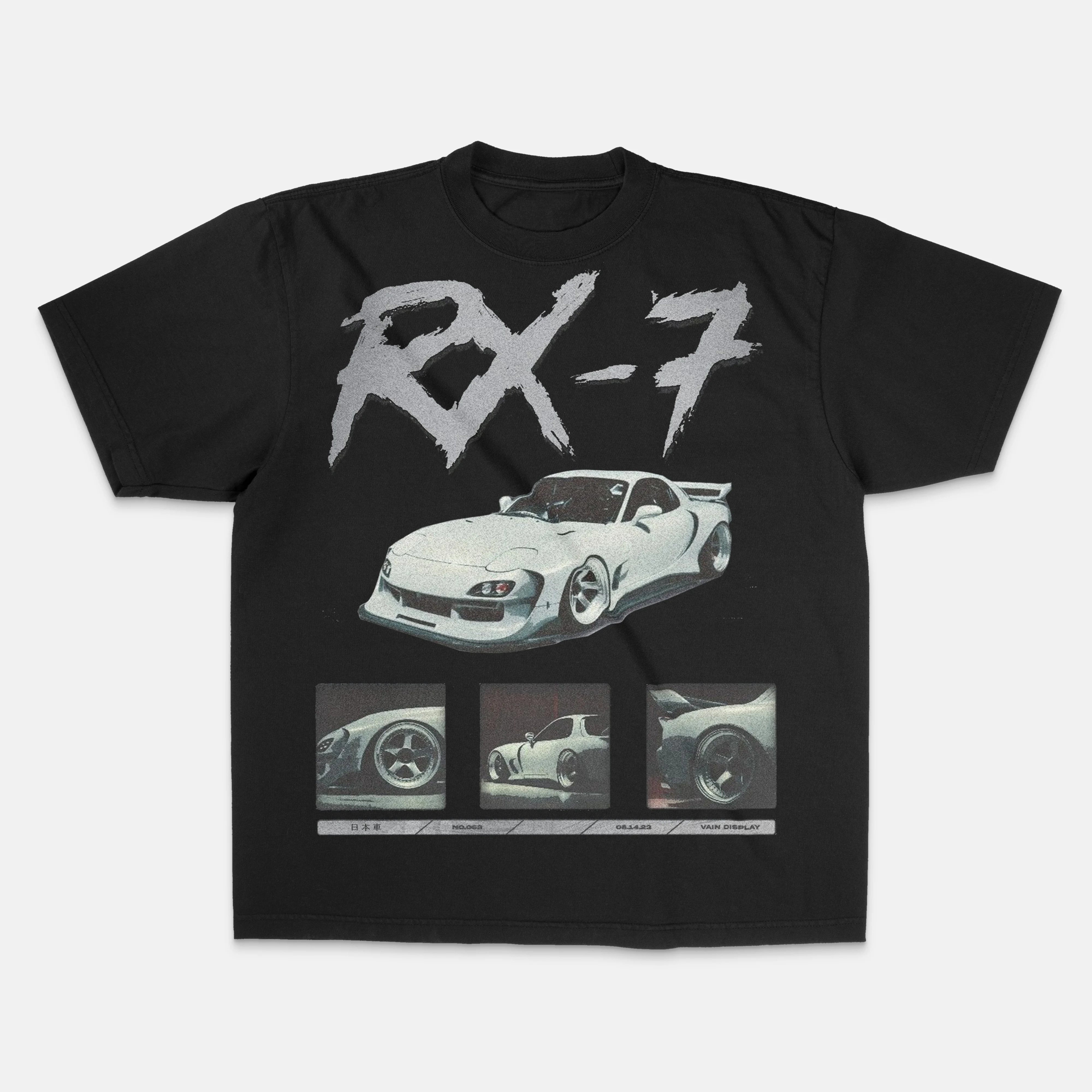 RX-7 VINTAGE Retro Japanese Rotor Legend T-Shirt Cotton Graphic Tee Men Women Summer Streetwear