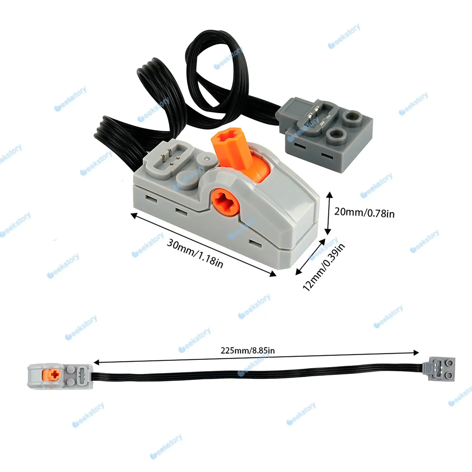 Funzioni di alimentazione Tecnologia Building Block Parti Ingranaggi/Connettore albero/M Motore Assemblaggio Giocattolo 42068 MOC Mattoni Accessori modificati