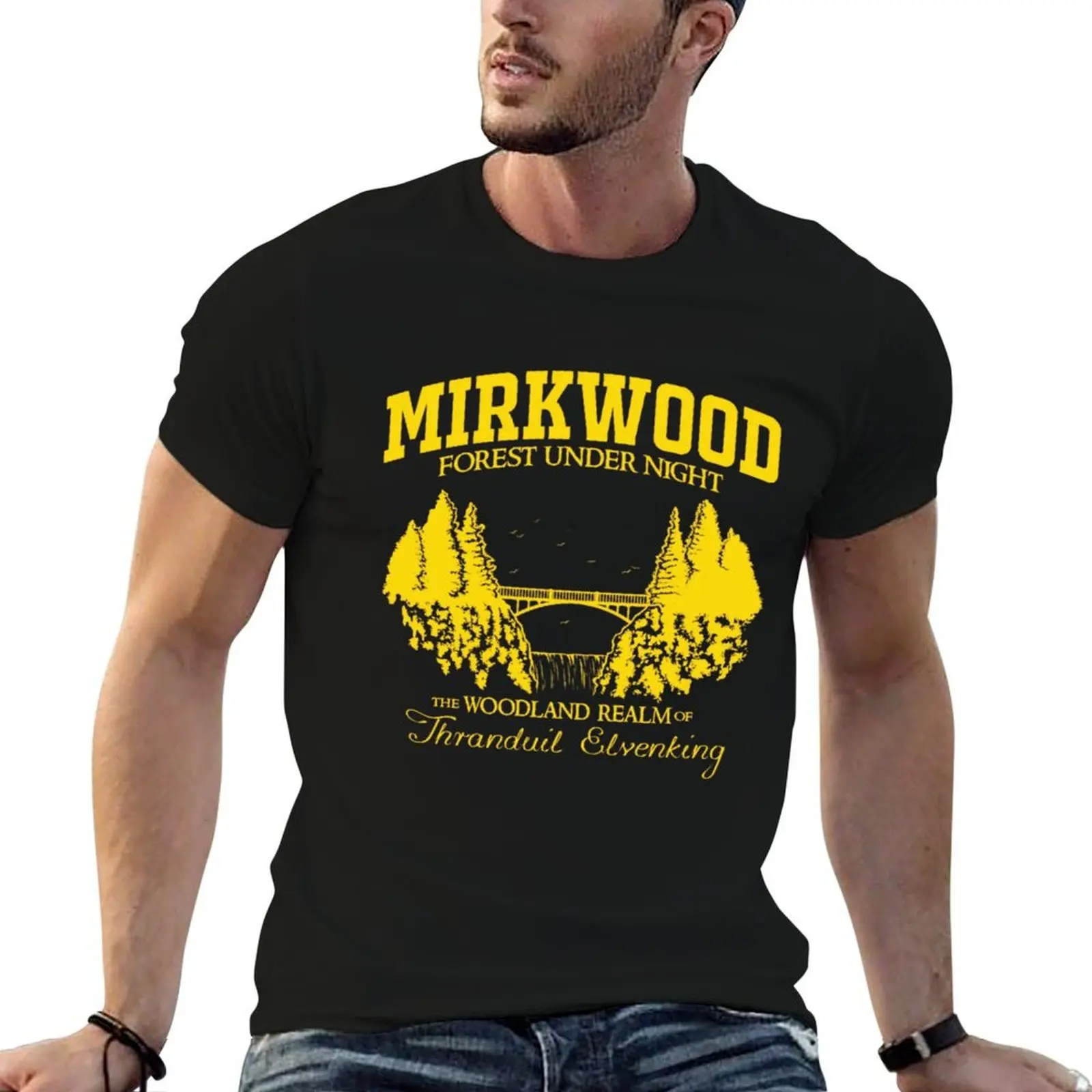 

mirkwood forest T-Shirt funny t shirts dark humor man t shirt heavy cotton T-Shirt