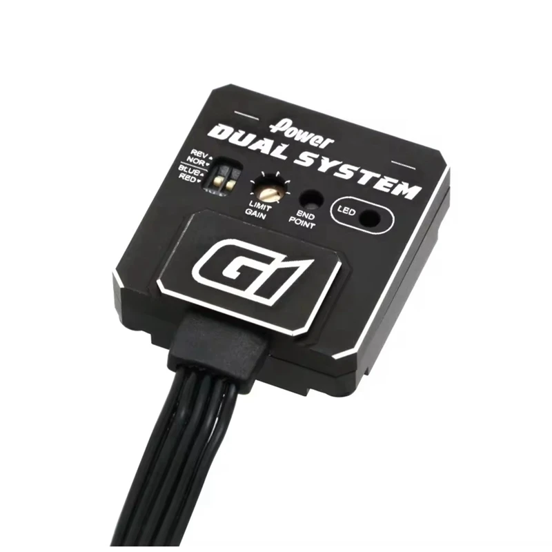 Giroscopio de coche G1 RC, sistema Dual, giroscopio de carreras, caja de Metal CNC para piezas de coche RC, actualización de montaje DIY