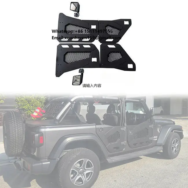 LUFENG Hot Sales Steel 4x4 Car Accessories Half Door for Wrangler JL 2018+ Gladiator JT