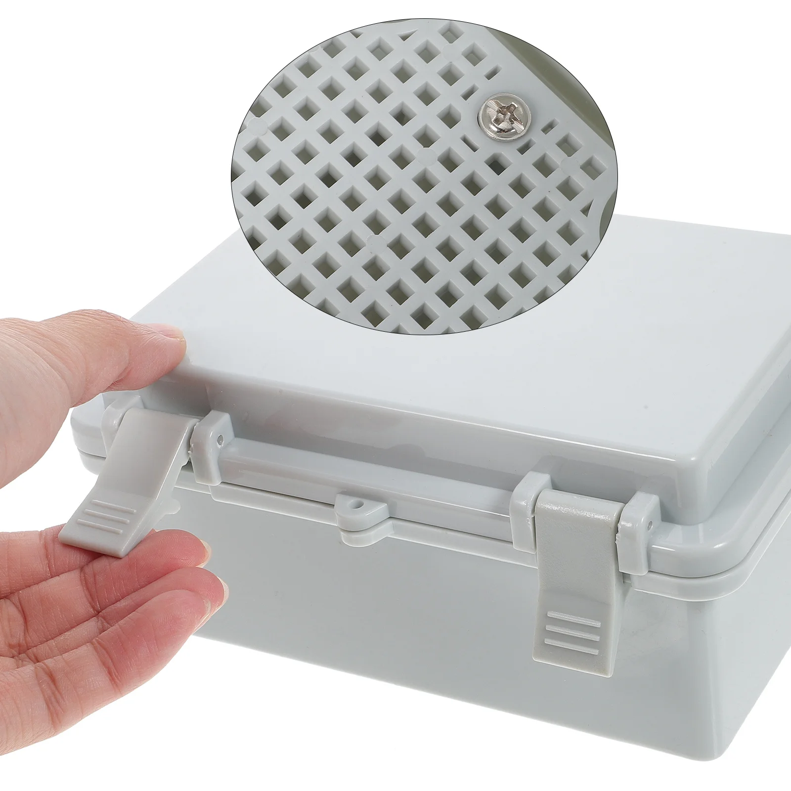 

Outdoor Junction Box IP67 Waterproof Plastic Electrical Box Hinged Lid Mounting Panel for Pcb Boards