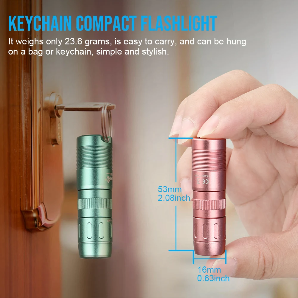 Trustfire MINIE Mini Magnetic Waterproof LED Flashlight - Portable Rechargeable Keychain Light for Camping Fishing Outdoor