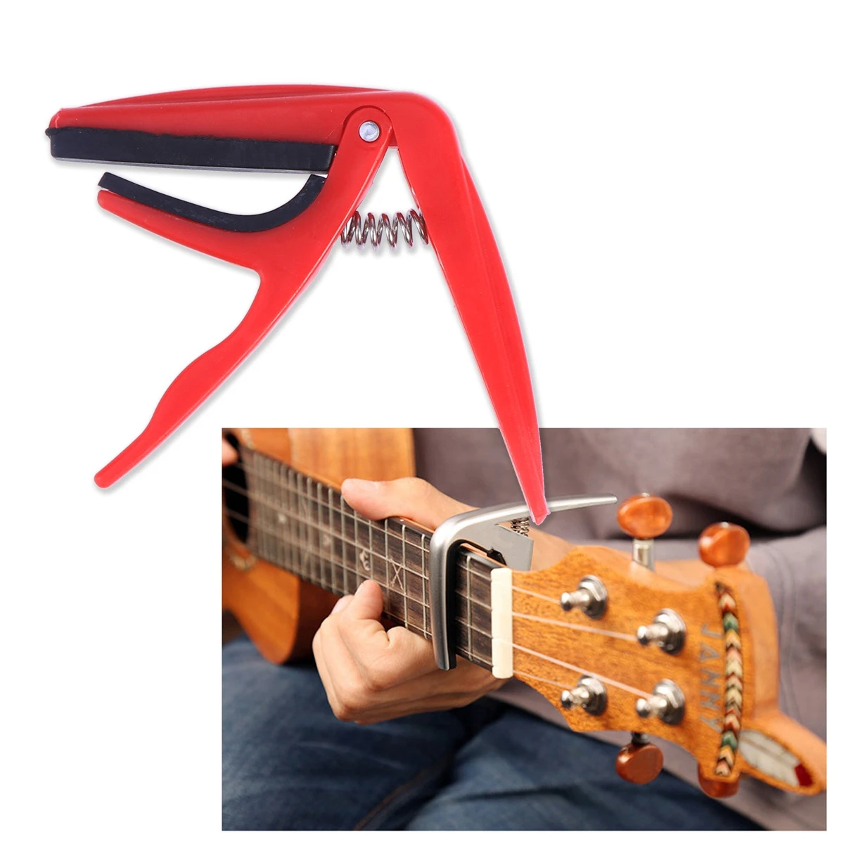 

Ukulele Capo Uke Ballad Guitar Metal for Ukelele Accessory Accessories Acoustic