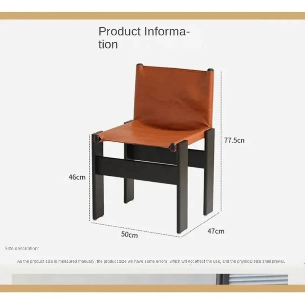 اليابانية الرجعية الطعام كرسي البراز الخشب الصلب العتيقة نمط الجلود مقهى الفاخرة ضوء مصمم الذراع كرسي الطعام أثاث المطبخ #4