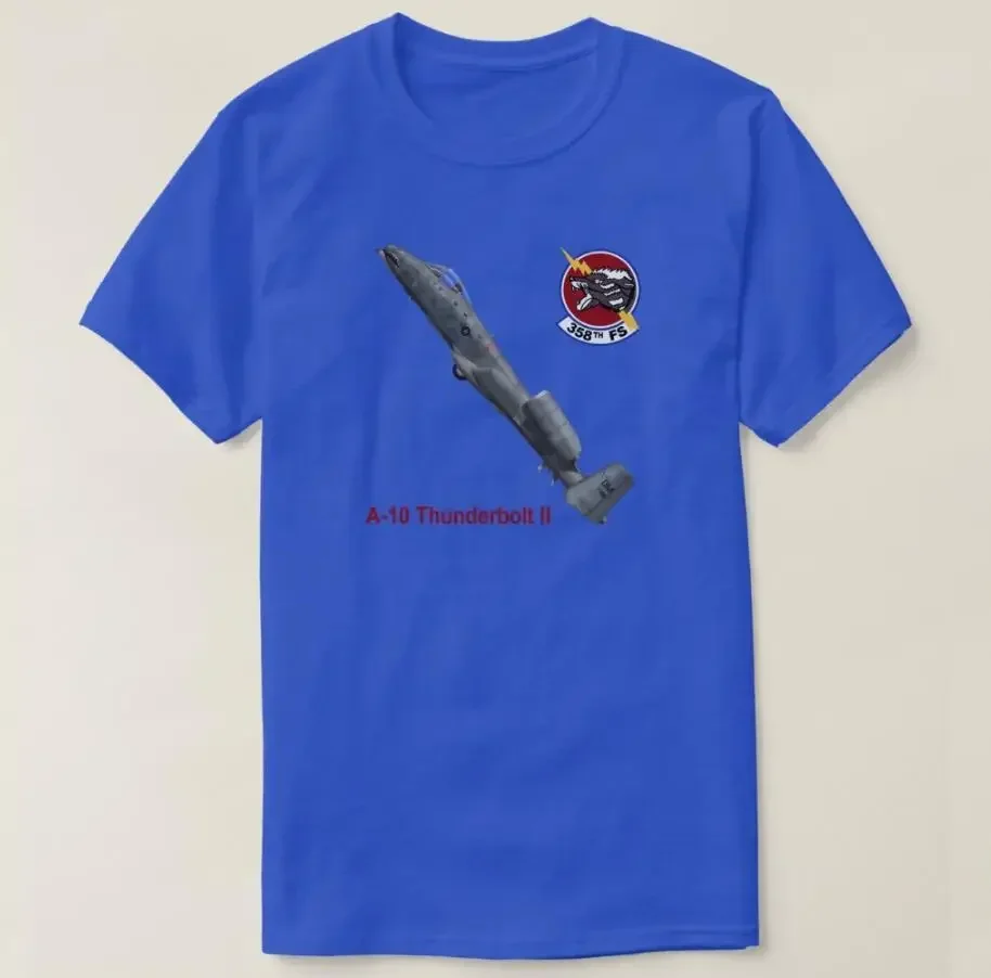 358th Fighter Squadron A-10 Thunderbolt II Attack Aircraft T-Shirt 100% Cotton O-Neck Summer Short Sleeve Casual Mens T-shirt