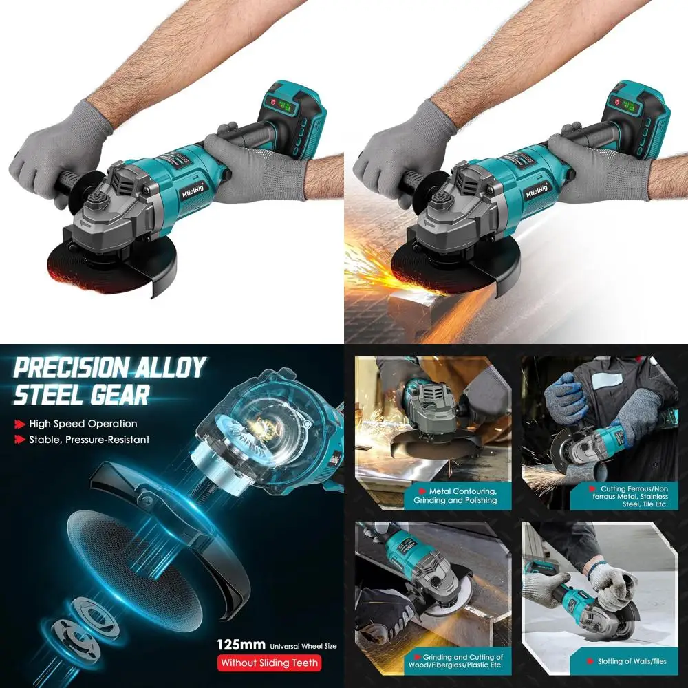 

18V Cordless 5/8-11 Angle Grinder, 8500 RPM Brushless, 4-1/2 Wheel Compatible Bare Tool