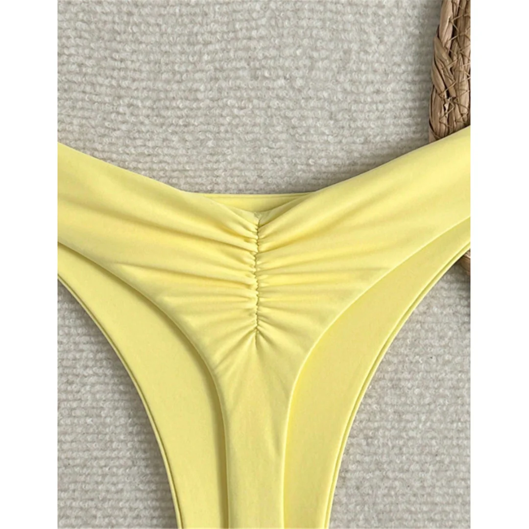 S - XL 2026 Neuer Scrunch Butt Tanga Bikini-Unterteil Badehose Damen Bademode Brasilianische Tanga-Höschen Unterwäsche V8226 – Detail 8